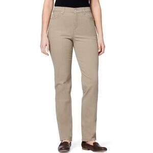 Gloria Vanderbilt Amanda Beige Tan Khaki Jeans Women's 20 Short Tapered Leg NWT